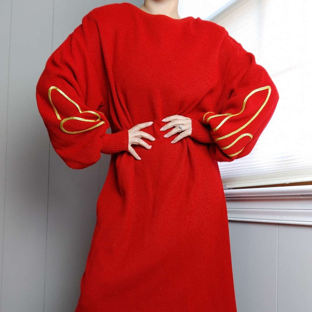 Rio Fashions Inc vintage 1980s sweater dress